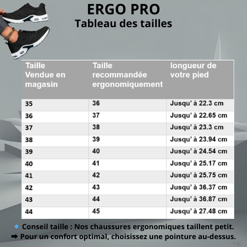 👉 Ergo Pro – Chaussures de marche ergonomiques pour un confort absolu